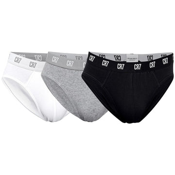 CR7 MENS COTTON 3 PACK BRIEFS - BASICS - MIXED